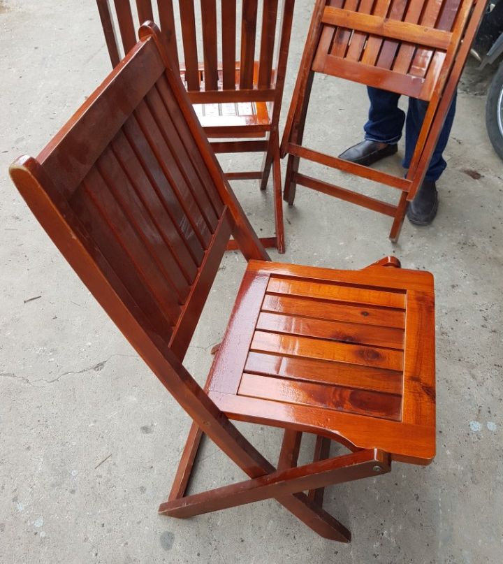 Bàn ghế gỗ xếp cafe thanh lý 7