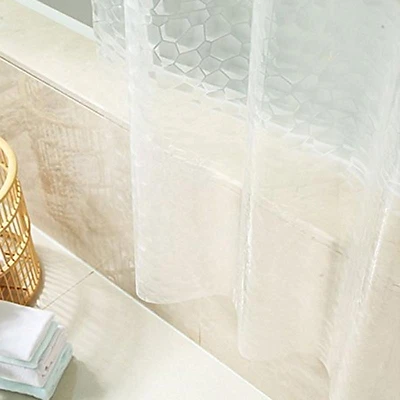 Rèm trắng trong chống thấm dành cho phòng tắm 180 x 180 cm